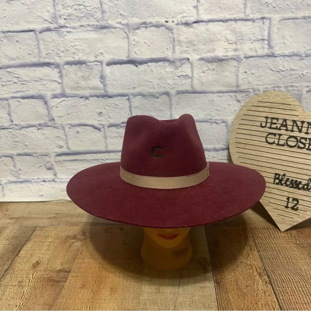 Charlie 1 Horse Highway Hat - Burgundy